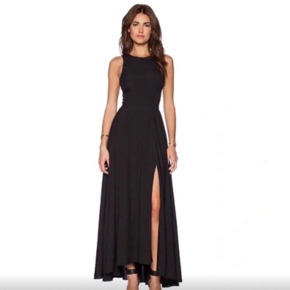 NAVEN x Revolve High Neck Side Slit Maxi Dress Size 4 - Picture 4 of 5